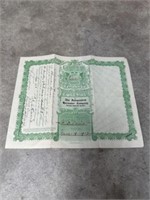 Antique 1913 certificate for one share of Capital
