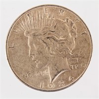 Coin 1934-D Peace Dollar  Double Die Rare!