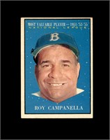 1961 Topps #480 Roy Campanella MVP EX to EX-MT+