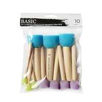 Foam Dabber Brush Set - 3 Sizes, 10pcs (4-Pack)