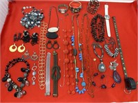 Assortment Of Costume Jewelry Necklaces,