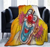 New Circus Clown Throw Blanket 50x70 Inch Super