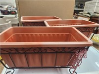 Lot of 3 Planters