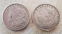 1921 D & 1921-S US Morgan Silver Dollar Coins