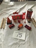 FIRE STATION & MISC TOYS