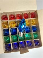 25pk Colored C9 Bulbs