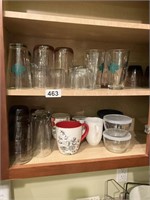 Cabinet contents - glasses & cups