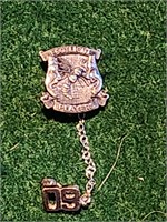 Sterling Silver Footlight Players Pin