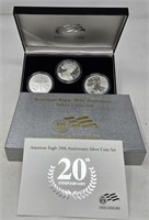 American Eagle 20th Anniversary Silver Coin Set