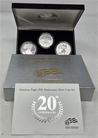 American Eagle 20th Anniversary Silver Coin Set