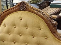 Victorian Walnut Showframe Sofa with Arched