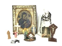 Misc. Religious Figures, Ceramics, Prints & More