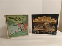 2 children's books pop up book