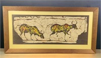 Batique Pseudo Classic Chinese Painting , Framed