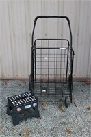 Collapsible Cart and Small Folding Stool