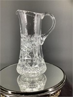 Beautiful cut glass water pitcher
