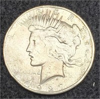 1927-D Peace Silver Dollar, VF