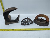 primitive iron and cobblers tool