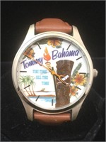 Tommy Bahama ‘Tiki Time’ Mens Watch w/ Leather