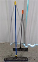 PLastic Floor Brush & Lawn Levelling Rake Set