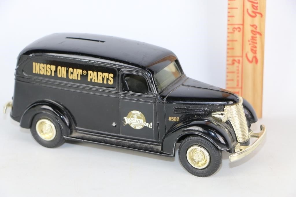 "Insist on Cat Parts" ERTL Delivery Coin Bank
