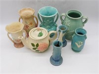 Hull Pottery, Roseville and Other Pottery.