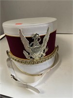 Vntg Marching  Band Shako/Hat  No Plume