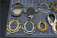 10 Pendant Findings, Different Styles, Old Stock