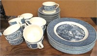 Royal Currier & Ives Dishes