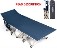 Overmont Oversized Camping Cot 28 Navy