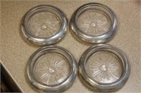 Set of 4 Sterling Rim Coasters