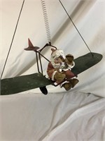 Flying Metal And Resin Santa