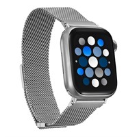 Insignia Steel Band for Apple Watch - Silver