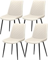 ULN-MECHYIN Beige Dining Chairs Set of 4 Dining Ro