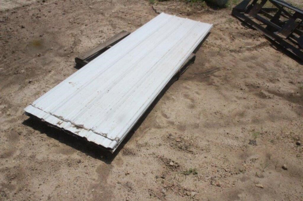 (7) Sheets of Pole Shed Tin, Approx 10Ft