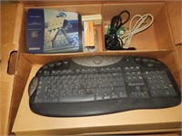 Computer keyboard, mouse pads, more
