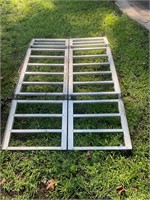 Folding aluminum ramps