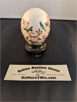 Vintage Chinese Hand Painted Signed Egg