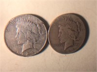 1923 & 1924 Peace Dollars circulated