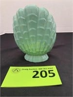 Abingdon Pottery Green Shell Vase