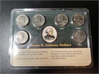 Susan B Anthony Dollar Set 6 Piece PDS