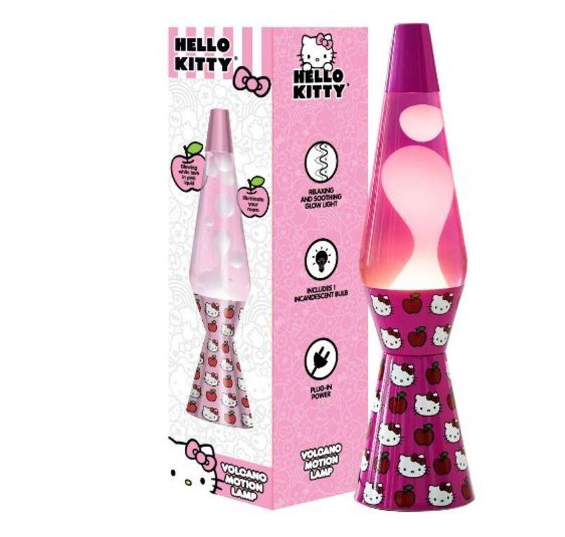 Hello Kitty 16" Lava Motion Volcano Lamp, Pink Wax