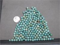 Turquoise Round Beads 122.73 Grams