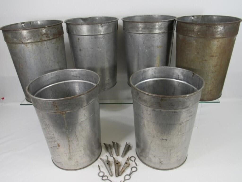 (6) MAPLE SYRUP BUCKETS: