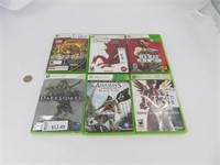 6 jeux pour Xbox 360 dont red Dead Redemption