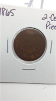 1865 2-Cent Piece