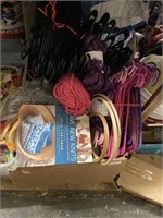 yarn and hangers