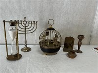 Decor: Hourglass, Menorah, Bar Birdcage etc