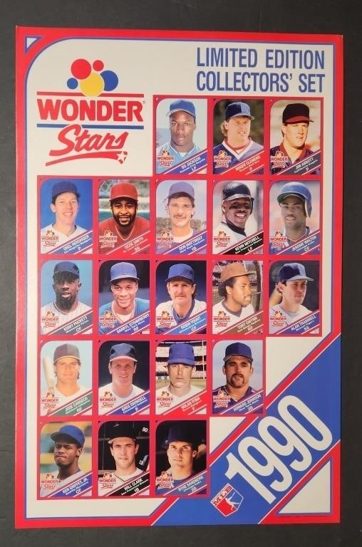 1990 Wonder Stars Display Poster Cards