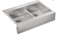 KOHLER Vault Double Bowl 18-Gauge Stainless Steel